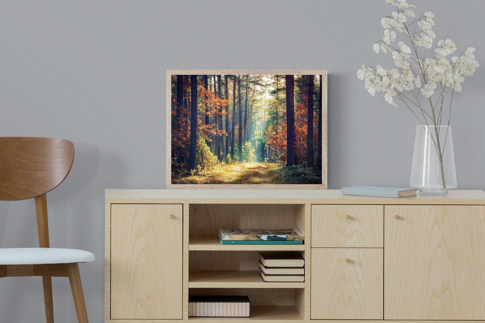 Autumn Forest-Wall_Art-60 x 45cm-Mounted Canvas-Wood-Pixalot