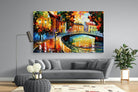Autumn Old Bridge-Wall_Art-220 x 130cm-Mounted Canvas-No Frame-Pixalot