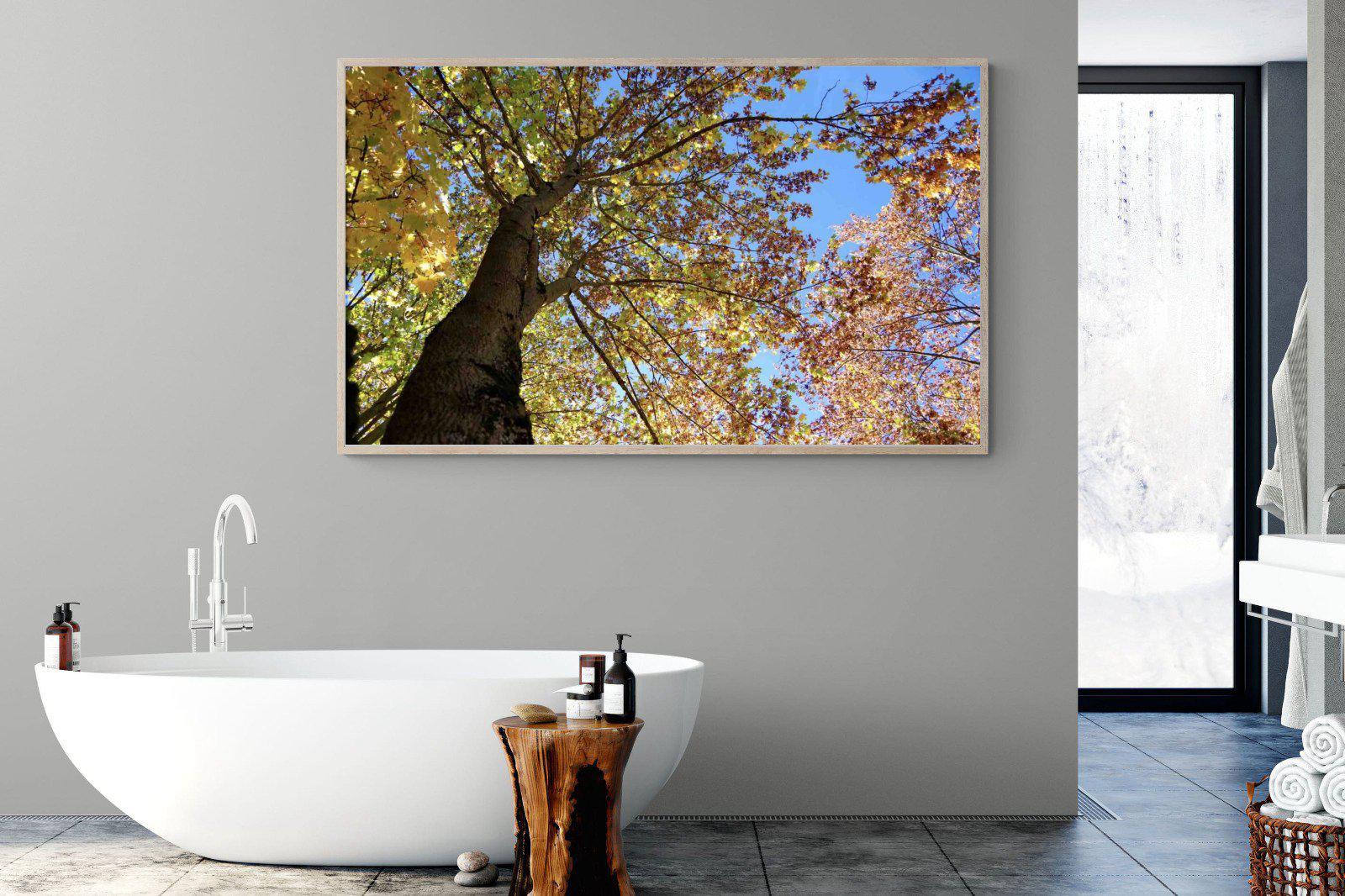 Autumn Tree Leaves-Wall_Art-180 x 110cm-Mounted Canvas-Wood-Pixalot