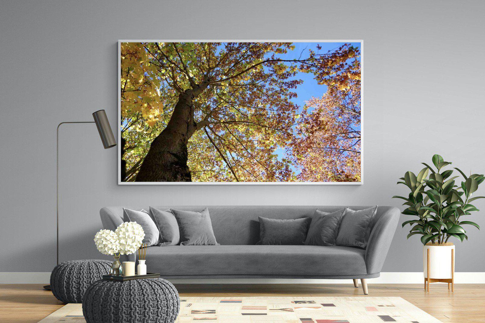 Autumn Tree Leaves-Wall_Art-220 x 130cm-Mounted Canvas-White-Pixalot