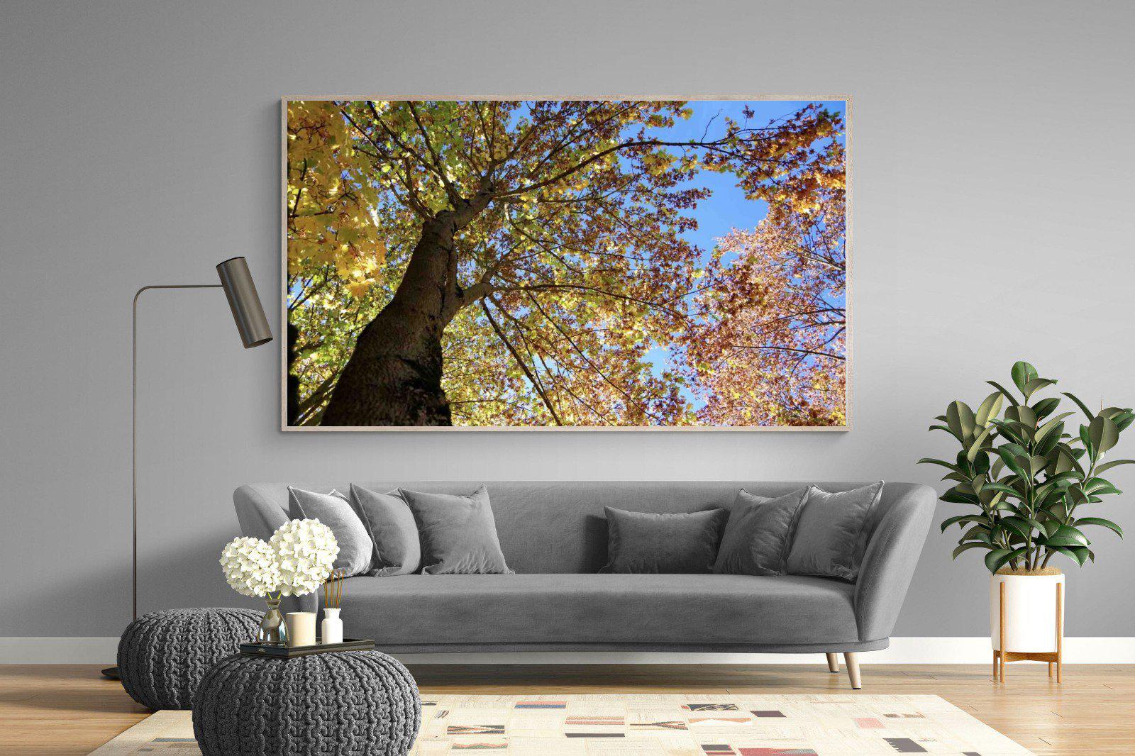 Autumn Tree Leaves-Wall_Art-220 x 130cm-Mounted Canvas-Wood-Pixalot