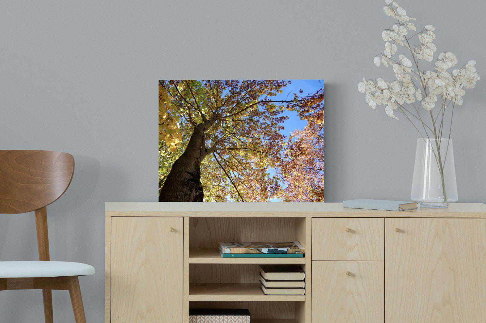 Autumn Tree Leaves-Wall_Art-60 x 45cm-Mounted Canvas-No Frame-Pixalot
