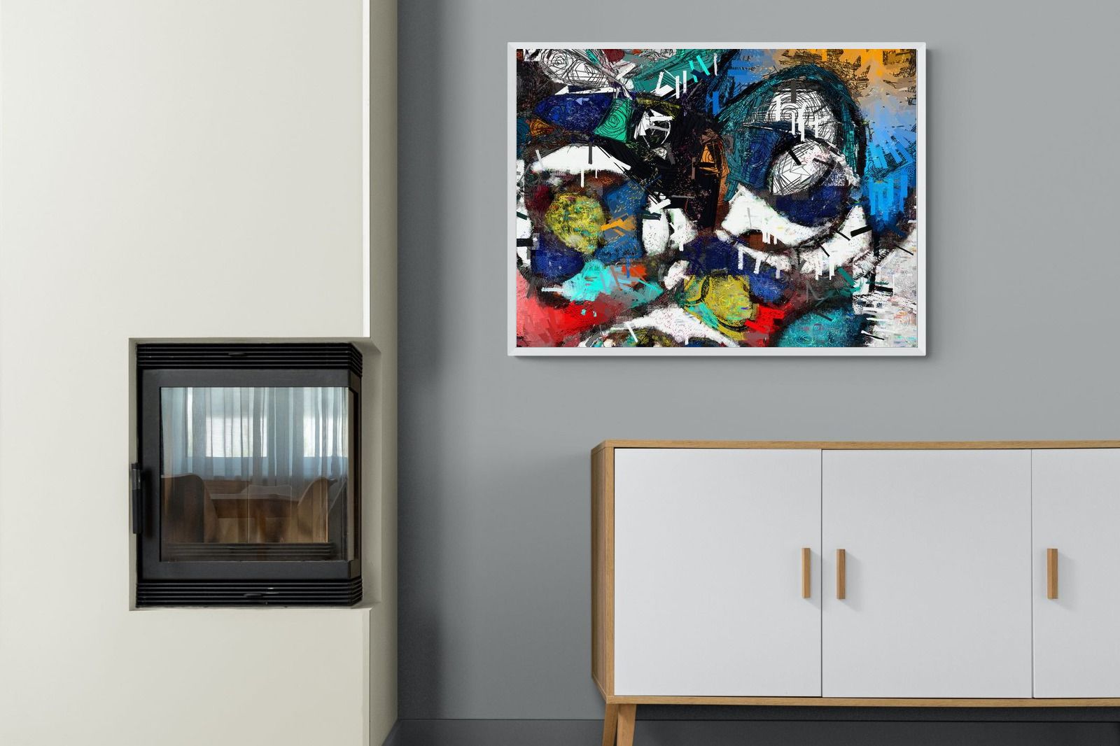 Avant-Garde-Wall_Art-100 x 75cm-Mounted Canvas-White-Pixalot