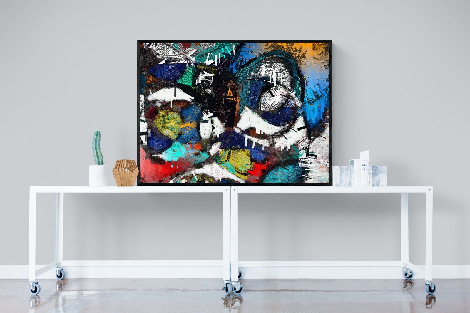 Avant-Garde-Wall_Art-120 x 90cm-Mounted Canvas-Black-Pixalot