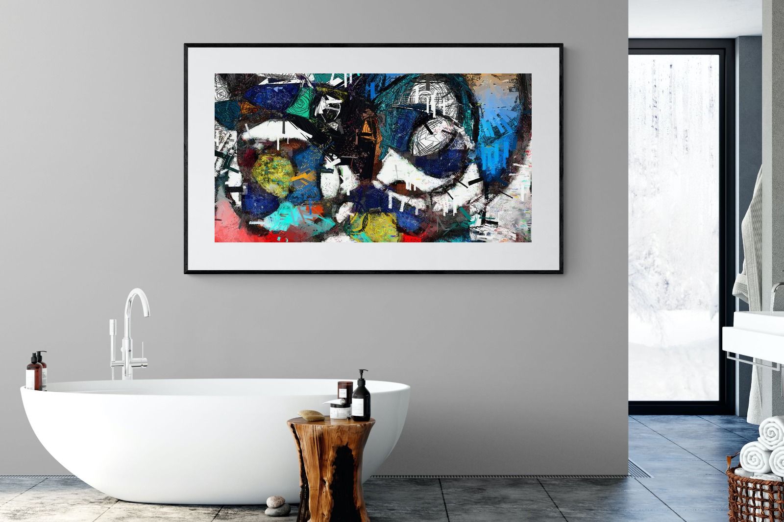 Avant-Garde-Wall_Art-180 x 110cm-Framed Print-Black-Pixalot