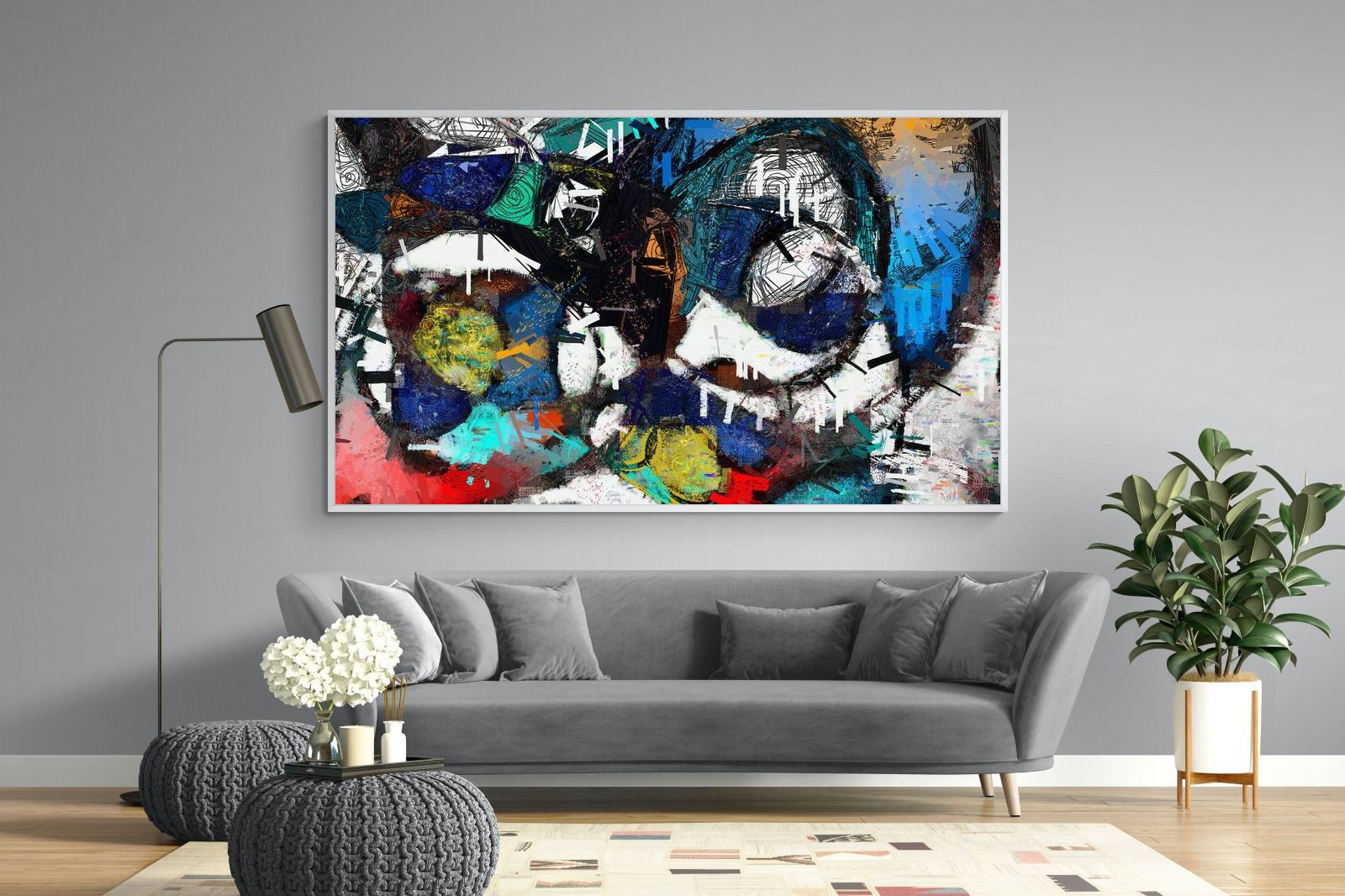Avant-Garde-Wall_Art-220 x 130cm-Mounted Canvas-White-Pixalot