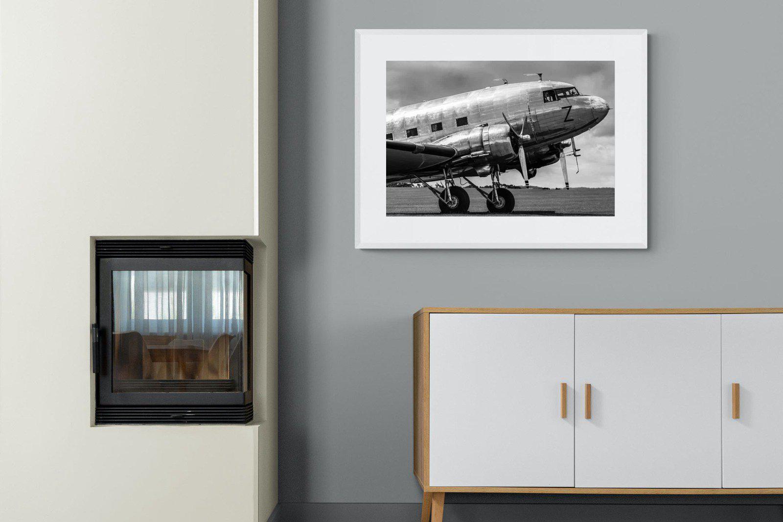 Aviator-Wall_Art-100 x 75cm-Framed Print-White-Pixalot