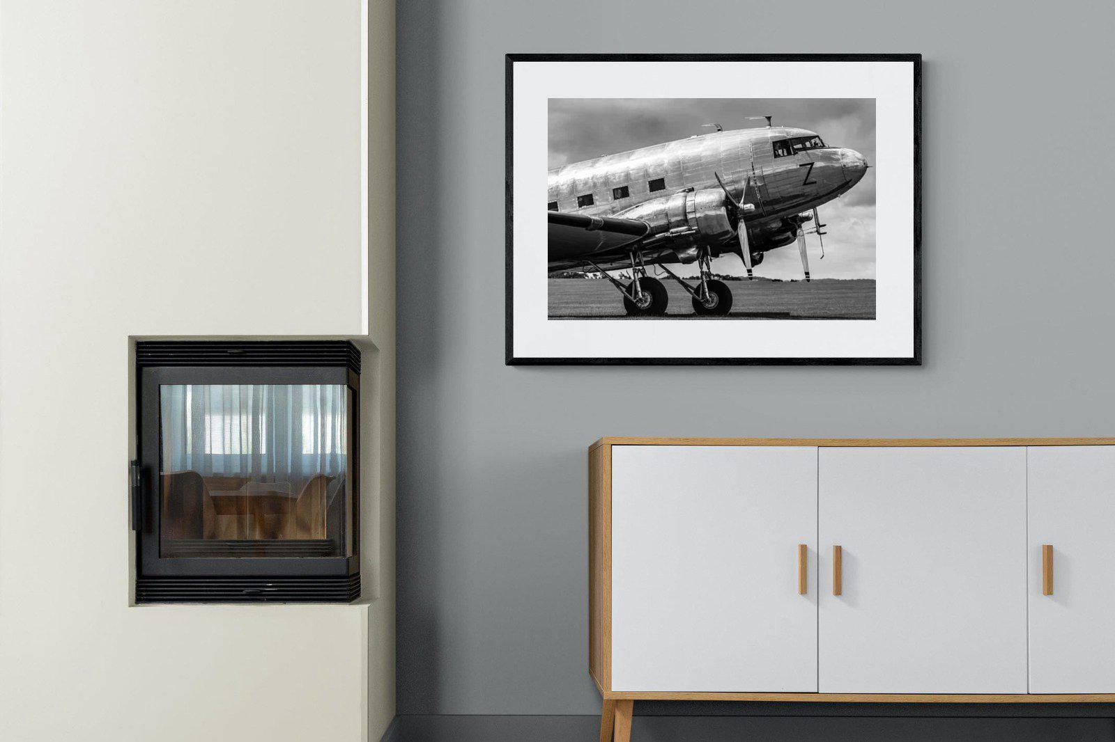 Aviator-Wall_Art-100 x 75cm-Framed Print-Black-Pixalot