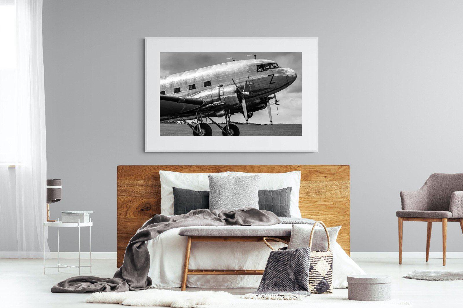 Aviator-Wall_Art-150 x 100cm-Framed Print-White-Pixalot