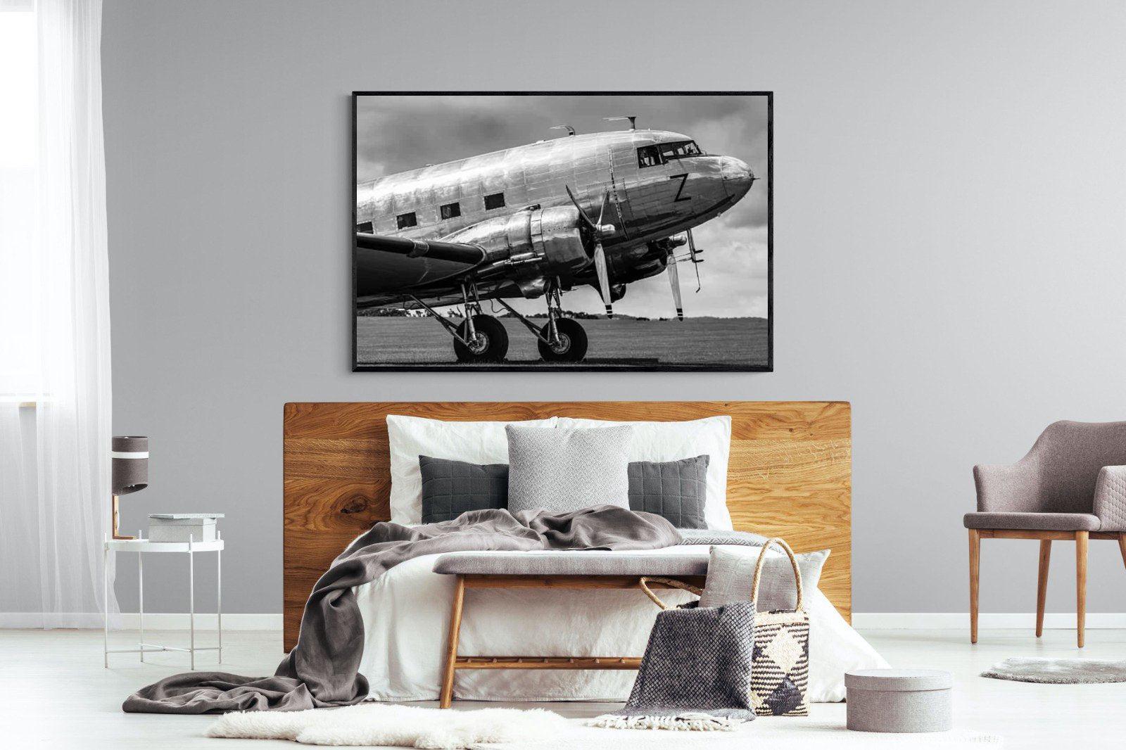 Aviator-Wall_Art-150 x 100cm-Mounted Canvas-Black-Pixalot