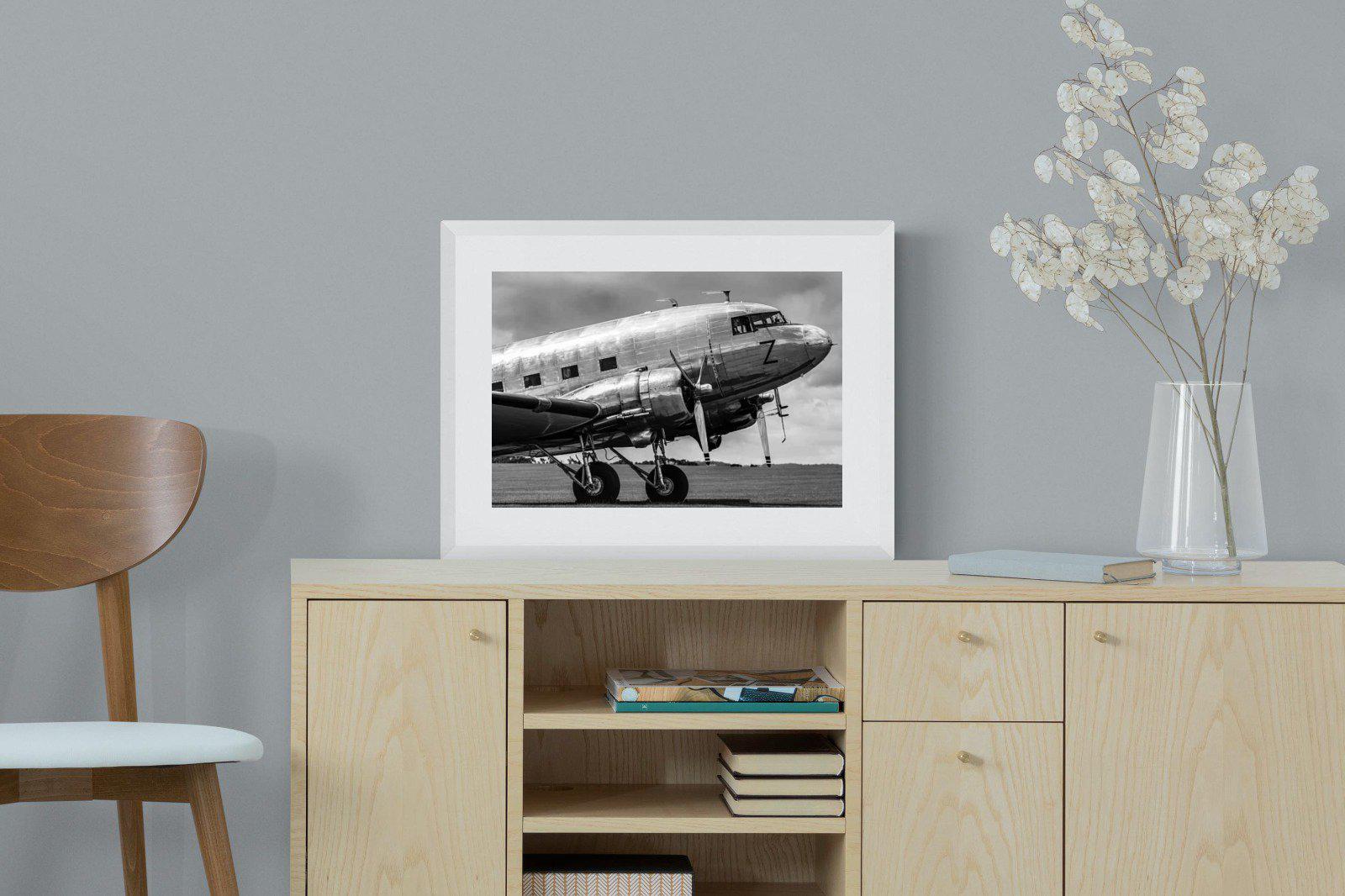 Aviator-Wall_Art-60 x 45cm-Framed Print-White-Pixalot