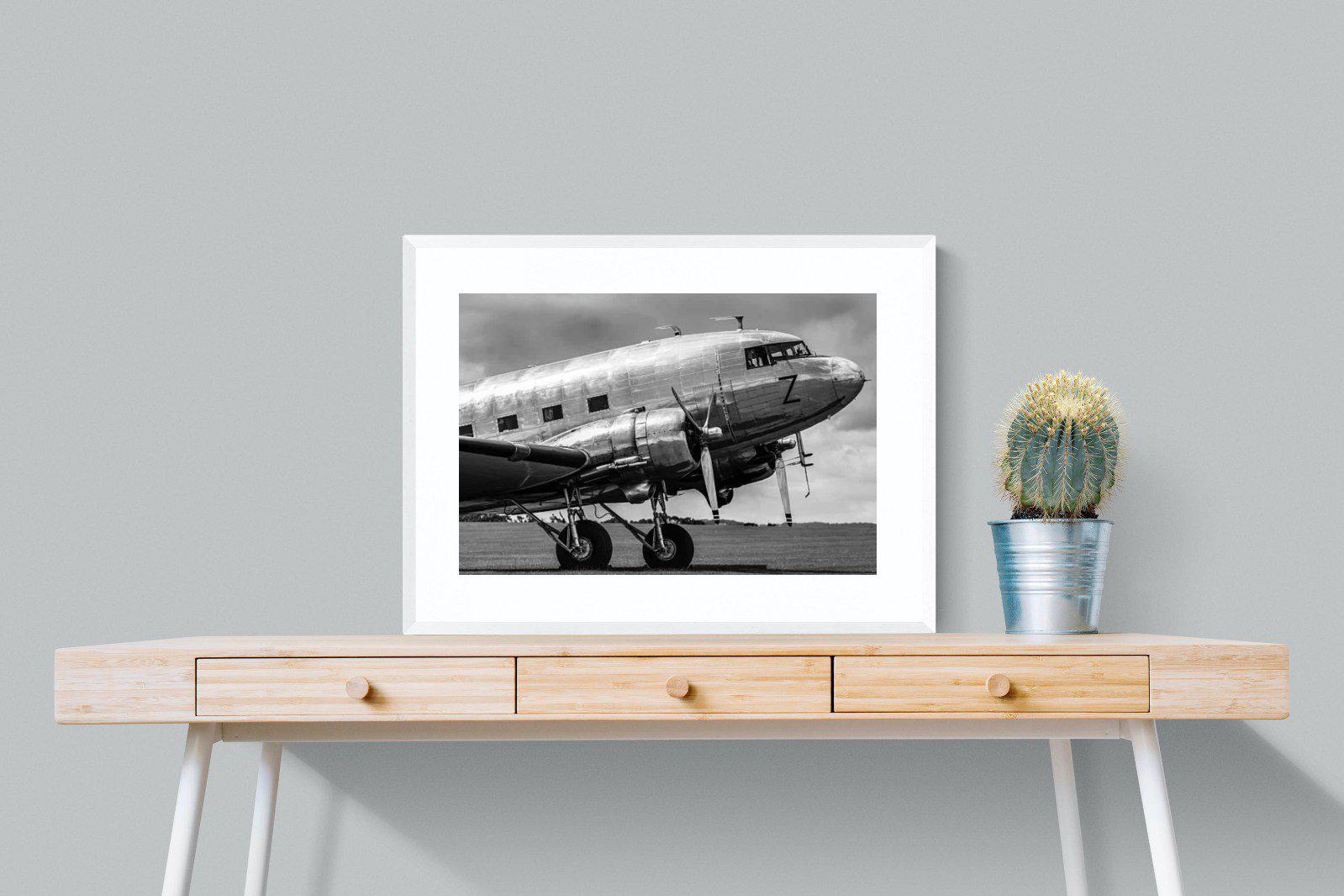 Aviator-Wall_Art-80 x 60cm-Framed Print-White-Pixalot