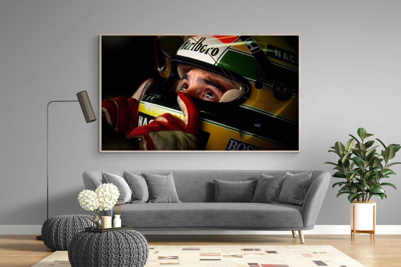 Ayrton Senna-Wall_Art-220 x 130cm-Mounted Canvas-Wood-Pixalot
