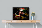 Ayrton Senna-Wall_Art-80 x 60cm-Mounted Canvas-Black-Pixalot