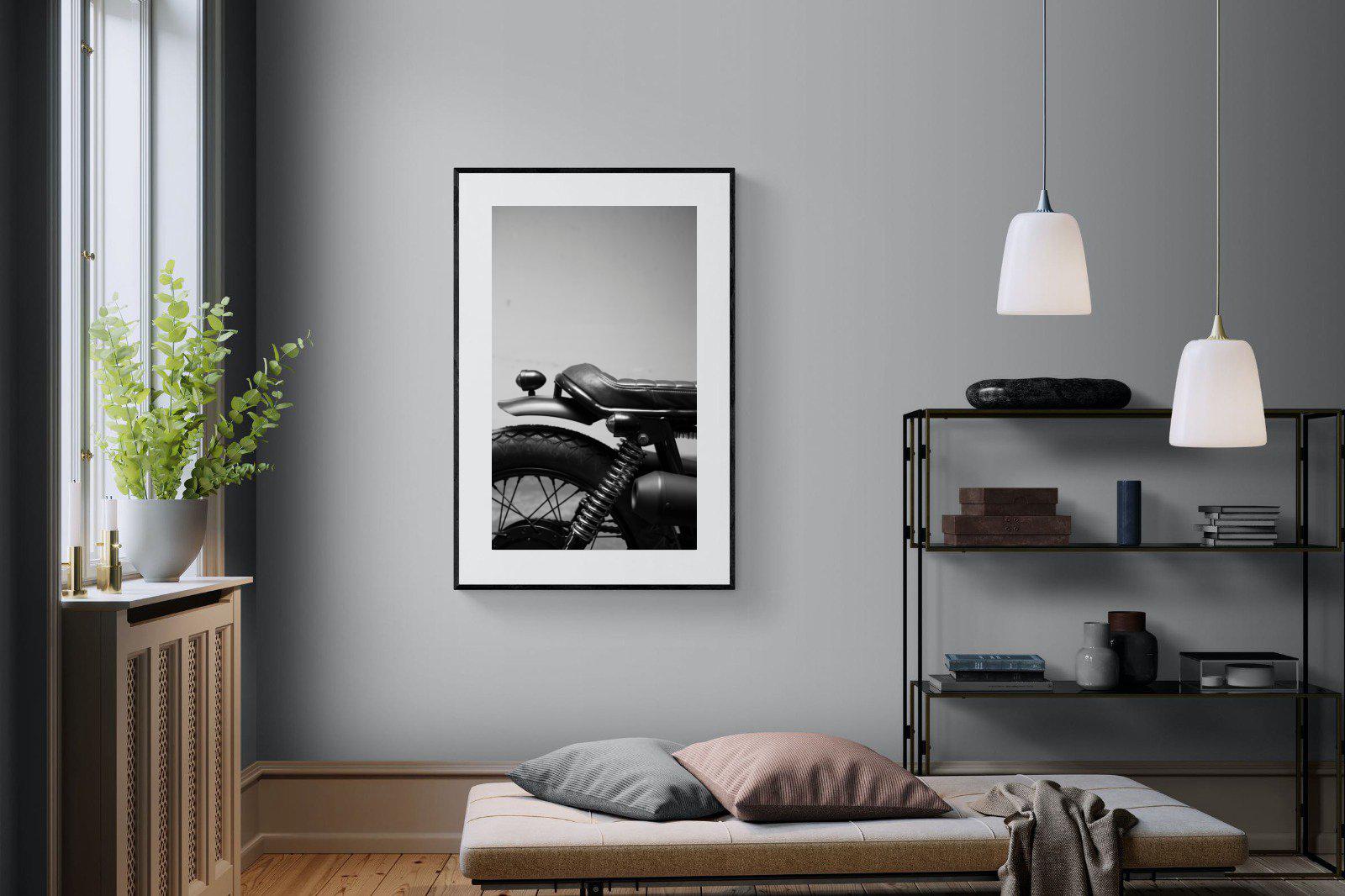 Back Seat Rider-Wall_Art-100 x 150cm-Framed Print-Black-Pixalot
