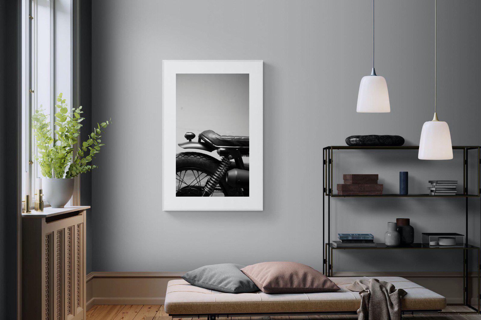 Back Seat Rider-Wall_Art-100 x 150cm-Framed Print-White-Pixalot