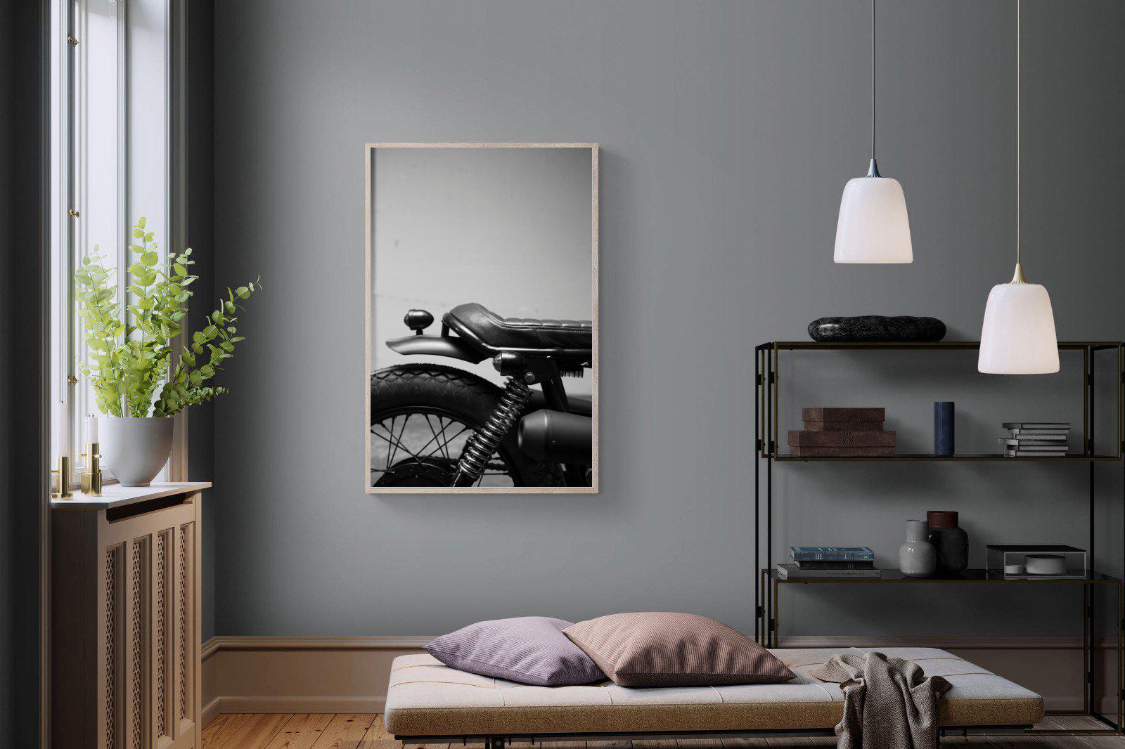 Back Seat Rider-Wall_Art-100 x 150cm-Mounted Canvas-Wood-Pixalot