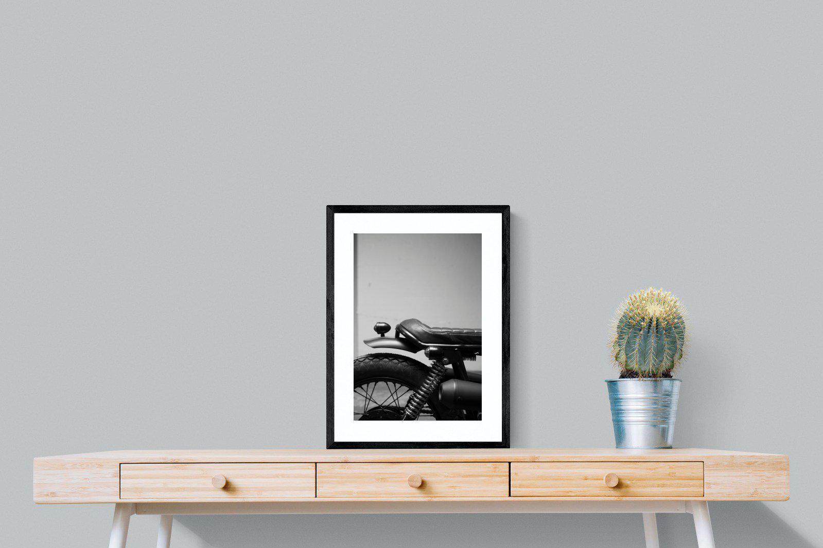 Back Seat Rider-Wall_Art-45 x 60cm-Framed Print-Black-Pixalot