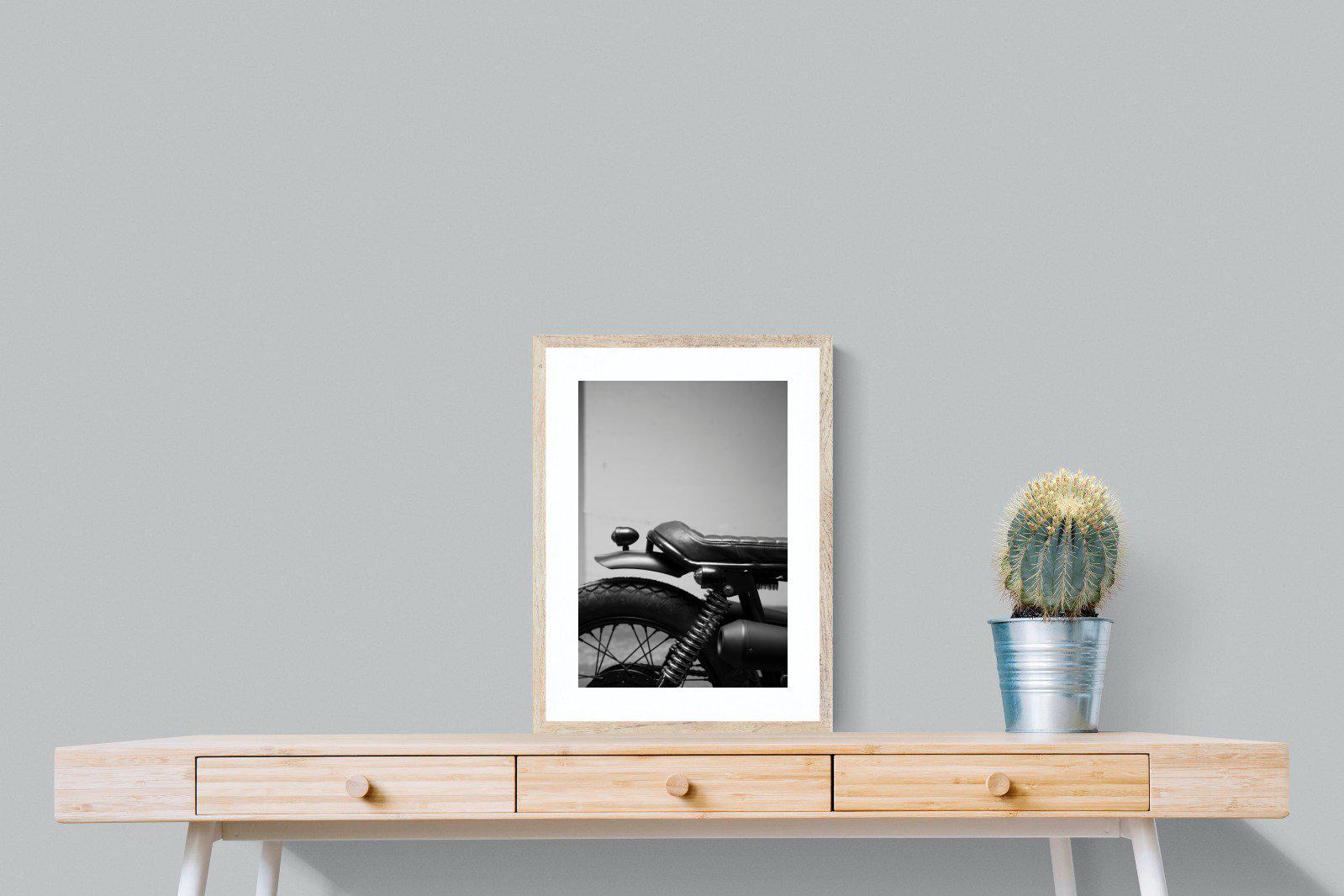 Back Seat Rider-Wall_Art-45 x 60cm-Framed Print-Wood-Pixalot