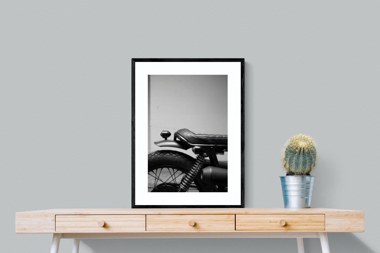 Back Seat Rider-Wall_Art-60 x 80cm-Framed Print-Black-Pixalot