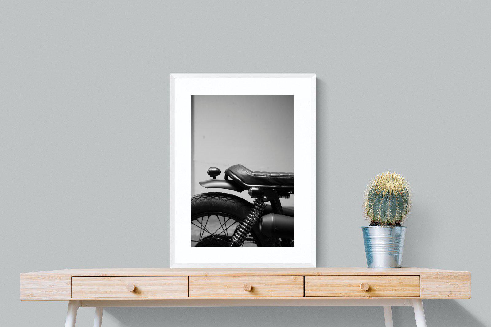 Back Seat Rider-Wall_Art-60 x 80cm-Framed Print-White-Pixalot