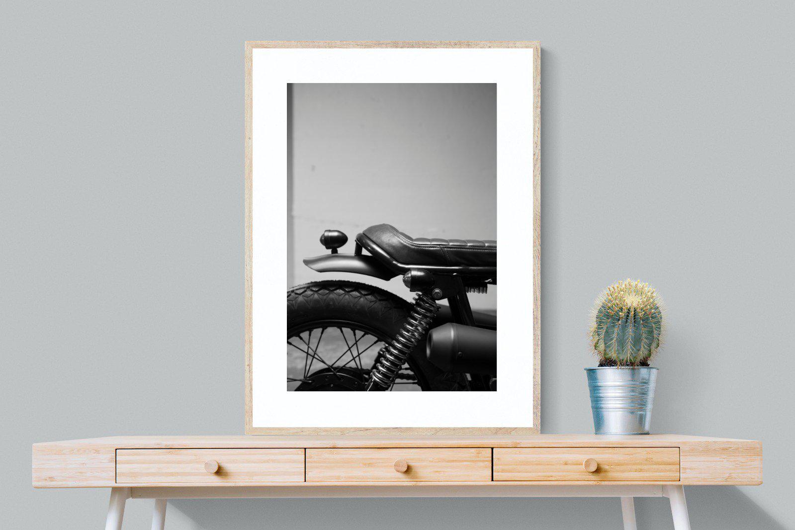 Back Seat Rider-Wall_Art-75 x 100cm-Framed Print-Wood-Pixalot