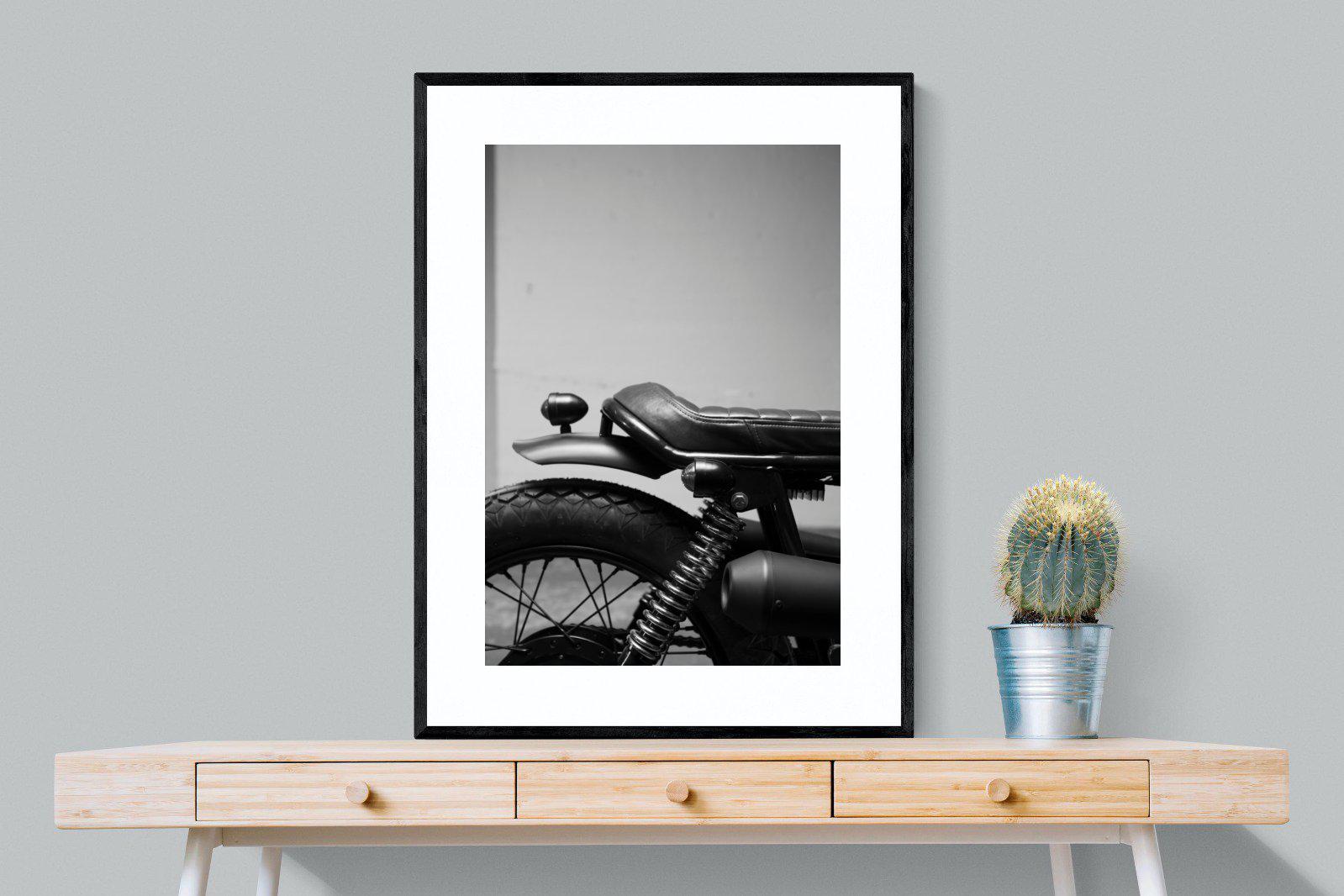 Back Seat Rider-Wall_Art-75 x 100cm-Framed Print-Black-Pixalot