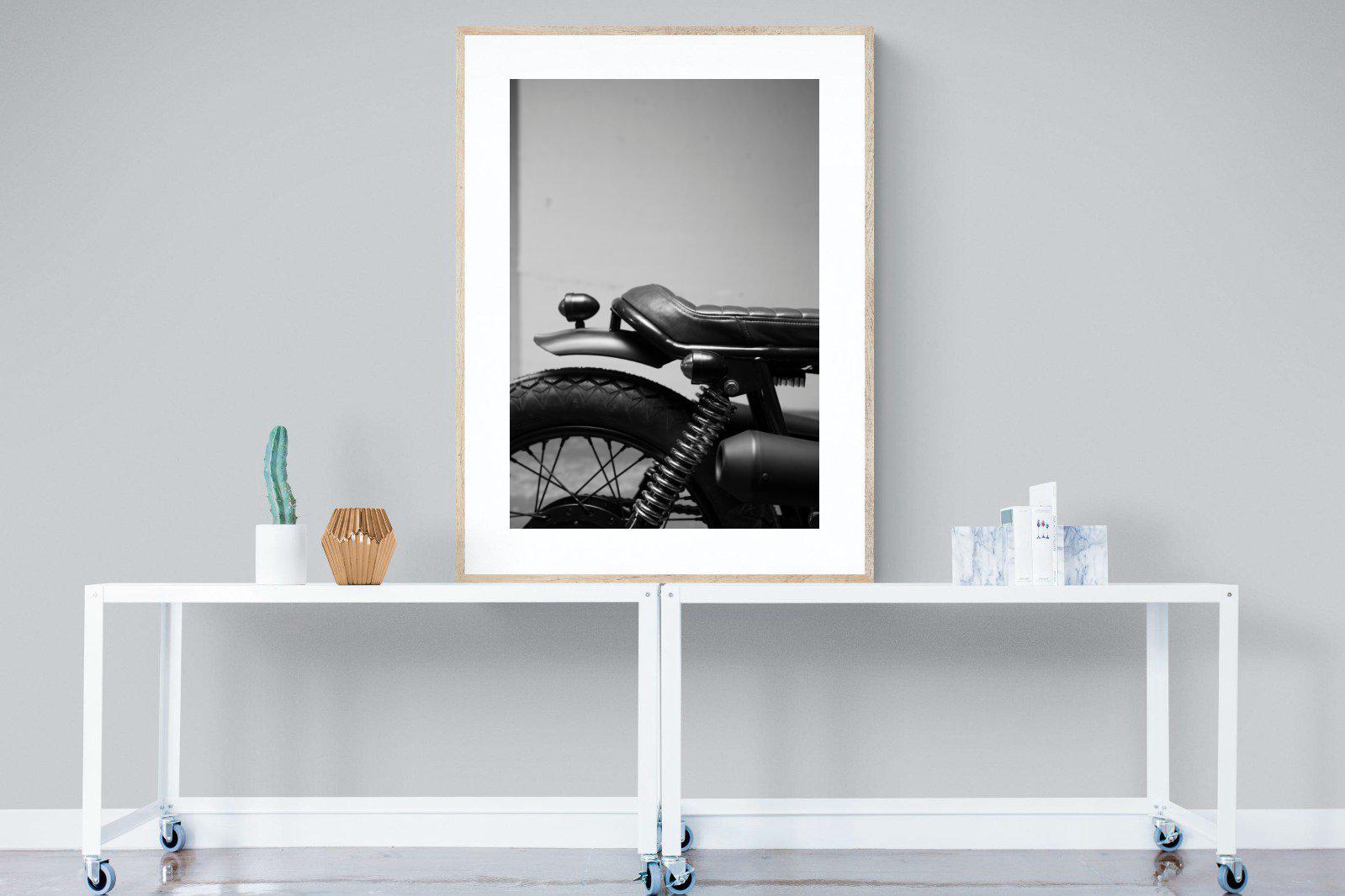 Back Seat Rider-Wall_Art-90 x 120cm-Framed Print-Wood-Pixalot