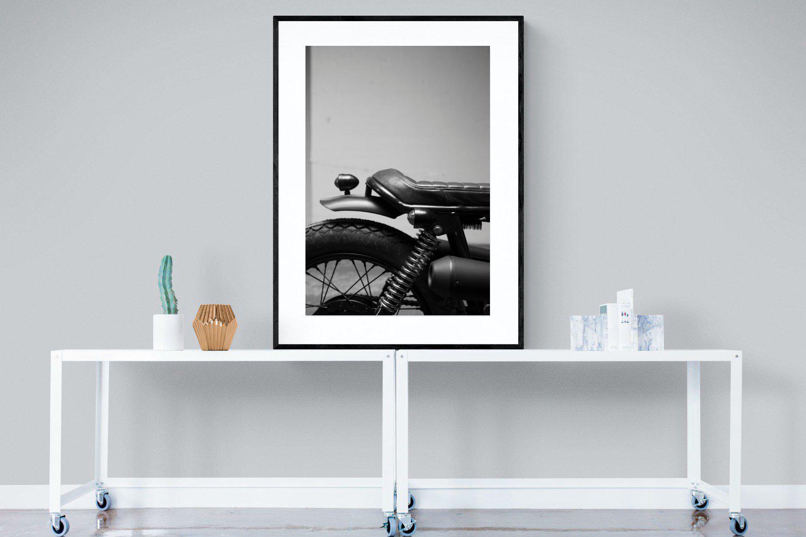 Back Seat Rider-Wall_Art-90 x 120cm-Framed Print-Black-Pixalot