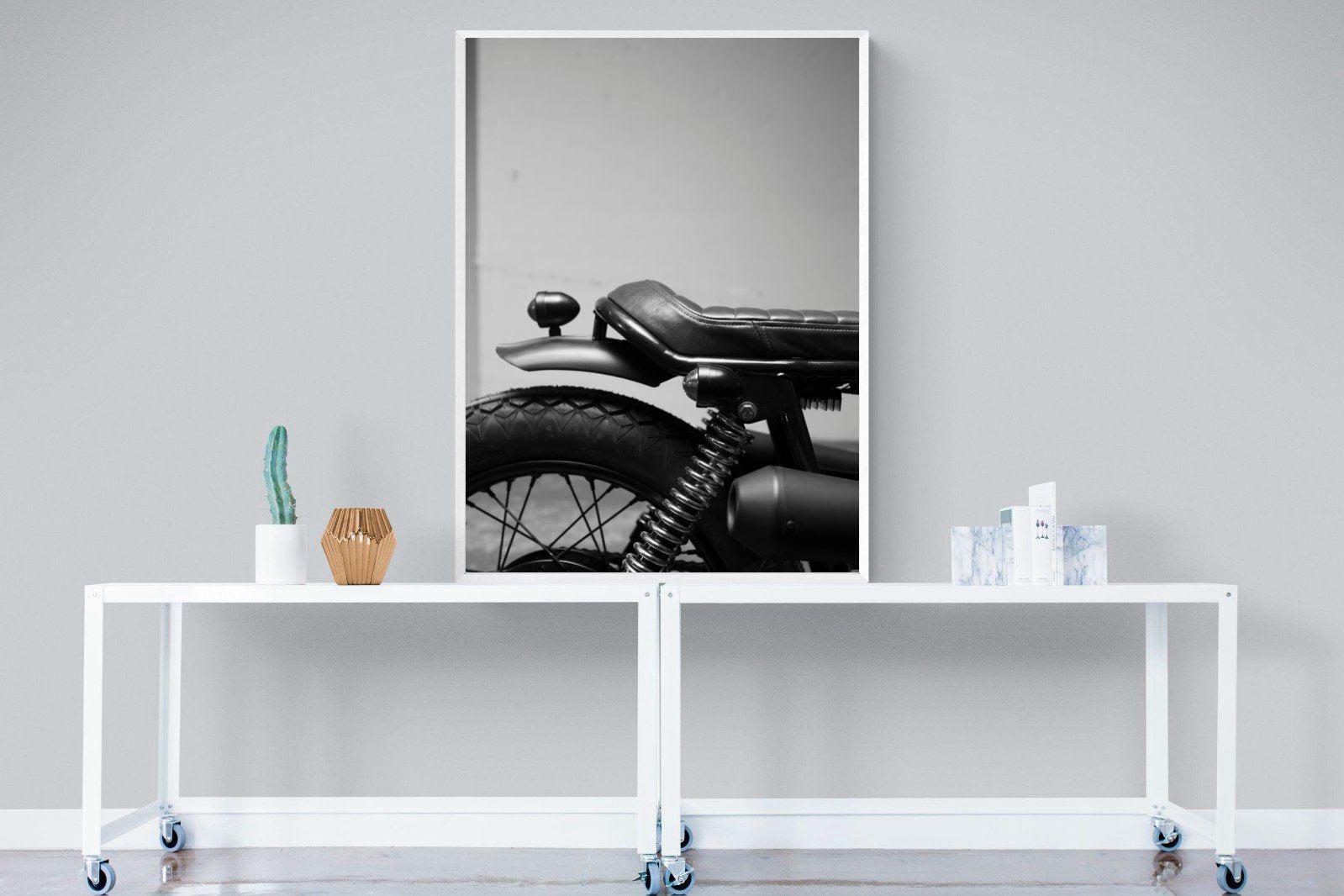 Back Seat Rider-Wall_Art-90 x 120cm-Mounted Canvas-White-Pixalot