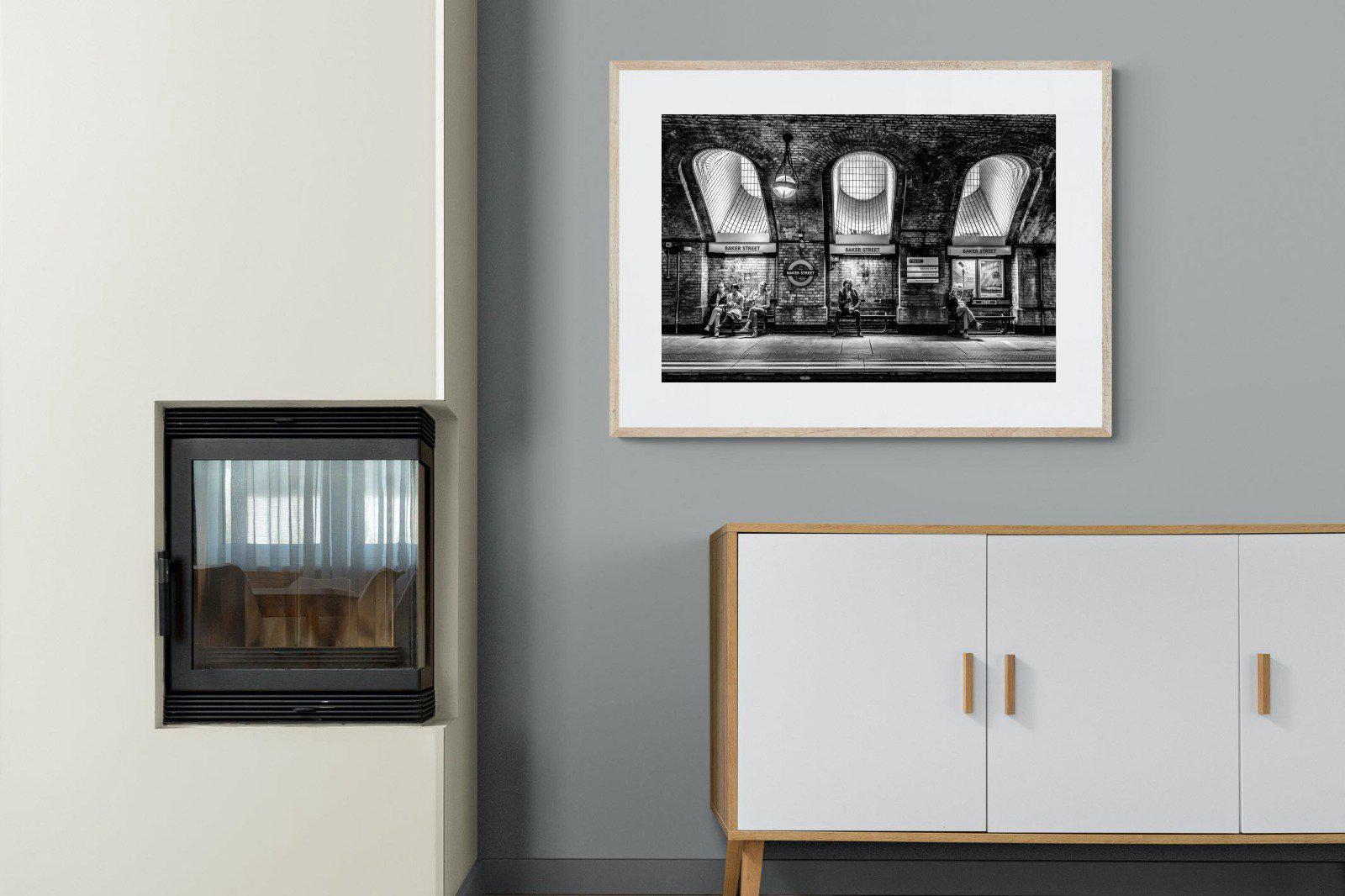 Baker Street-Wall_Art-100 x 75cm-Framed Print-Wood-Pixalot