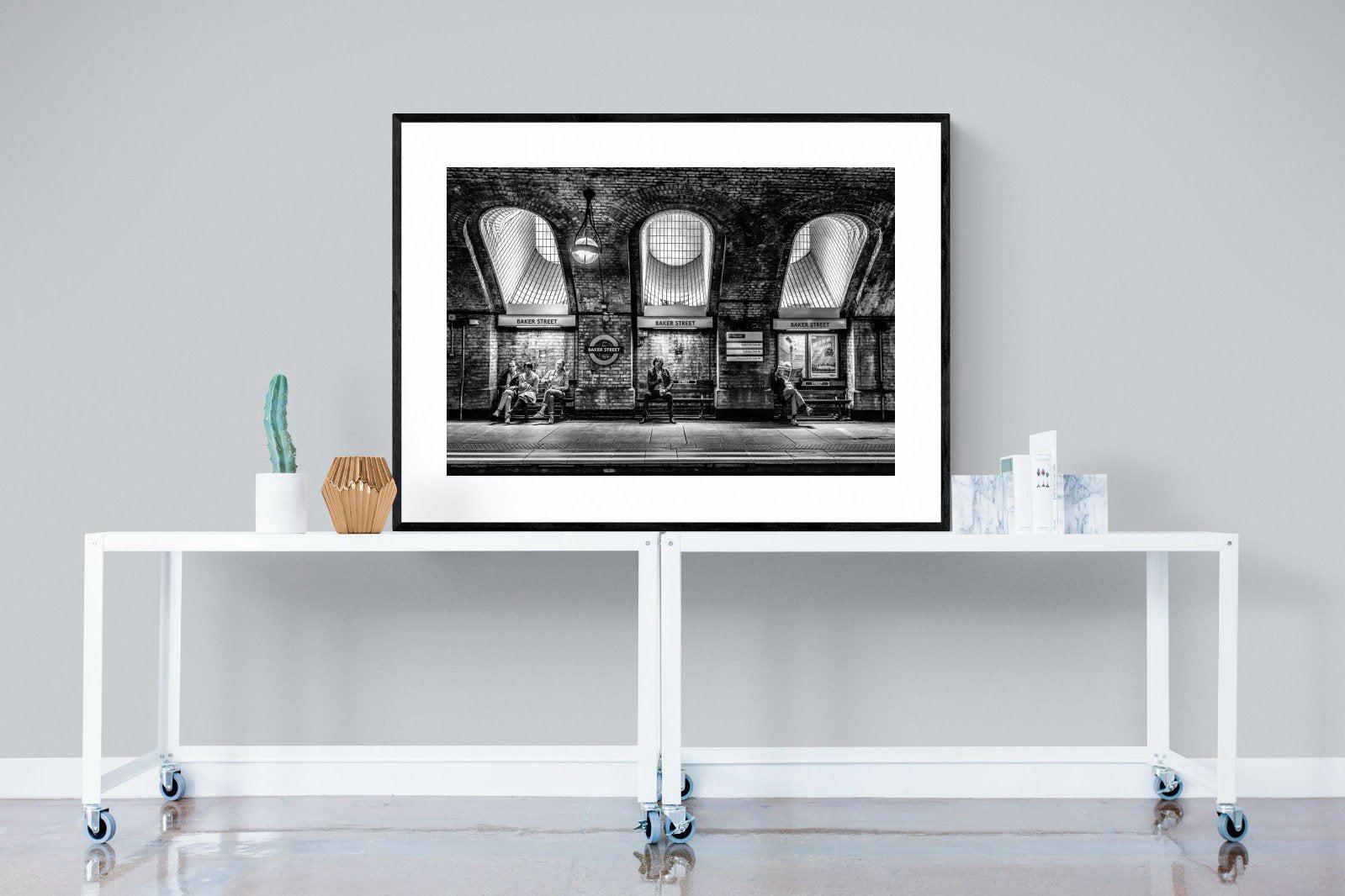 Baker Street-Wall_Art-120 x 90cm-Framed Print-Black-Pixalot