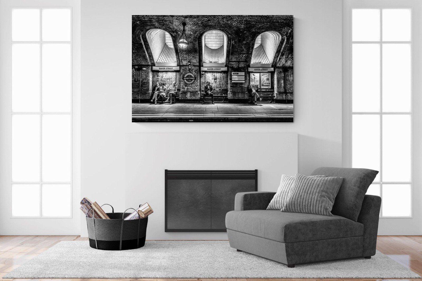Baker Street-Wall_Art-150 x 100cm-Mounted Canvas-No Frame-Pixalot
