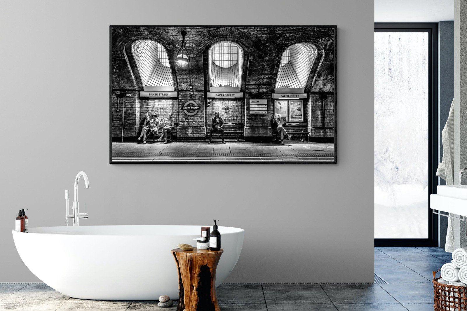 Baker Street-Wall_Art-180 x 110cm-Mounted Canvas-Black-Pixalot
