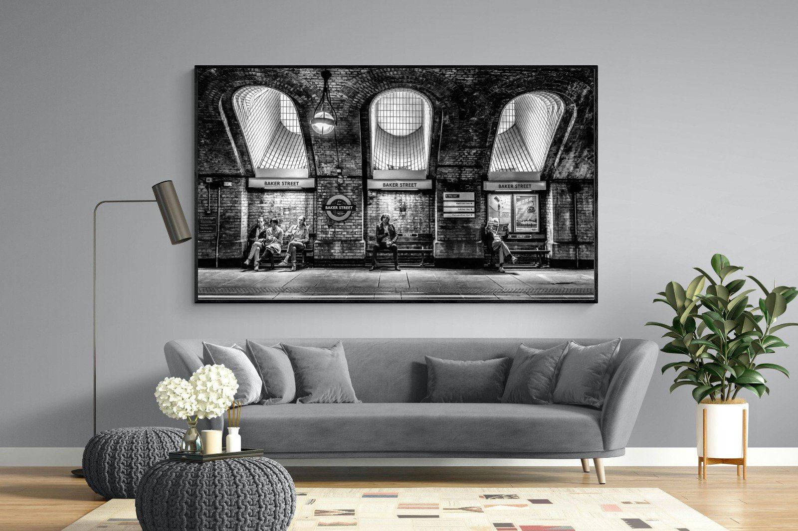 Baker Street-Wall_Art-220 x 130cm-Mounted Canvas-Black-Pixalot