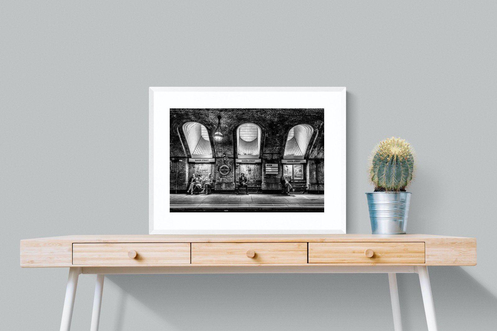 Baker Street-Wall_Art-80 x 60cm-Framed Print-White-Pixalot