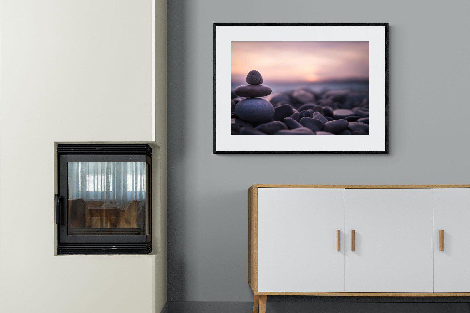 Balanced-Wall_Art-100 x 75cm-Framed Print-Black-Pixalot