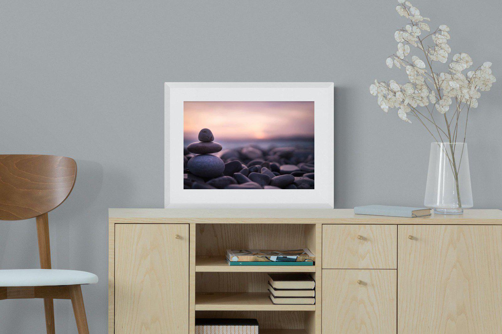 Balanced-Wall_Art-60 x 45cm-Framed Print-White-Pixalot