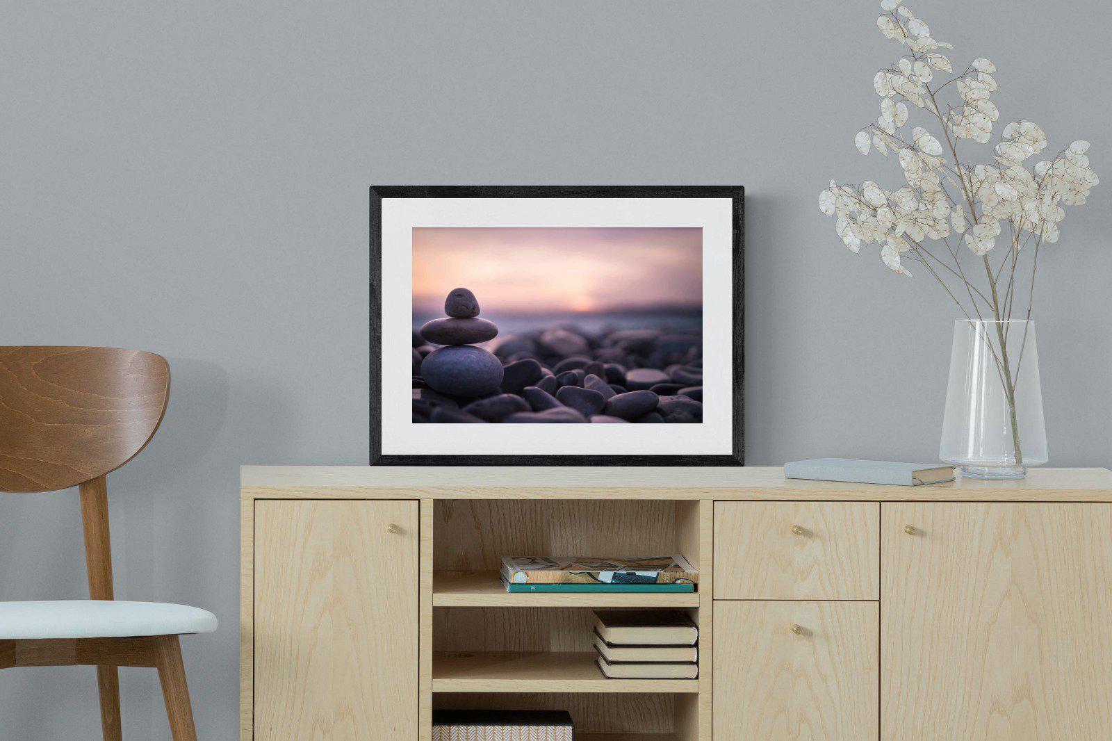 Balanced-Wall_Art-60 x 45cm-Framed Print-Black-Pixalot