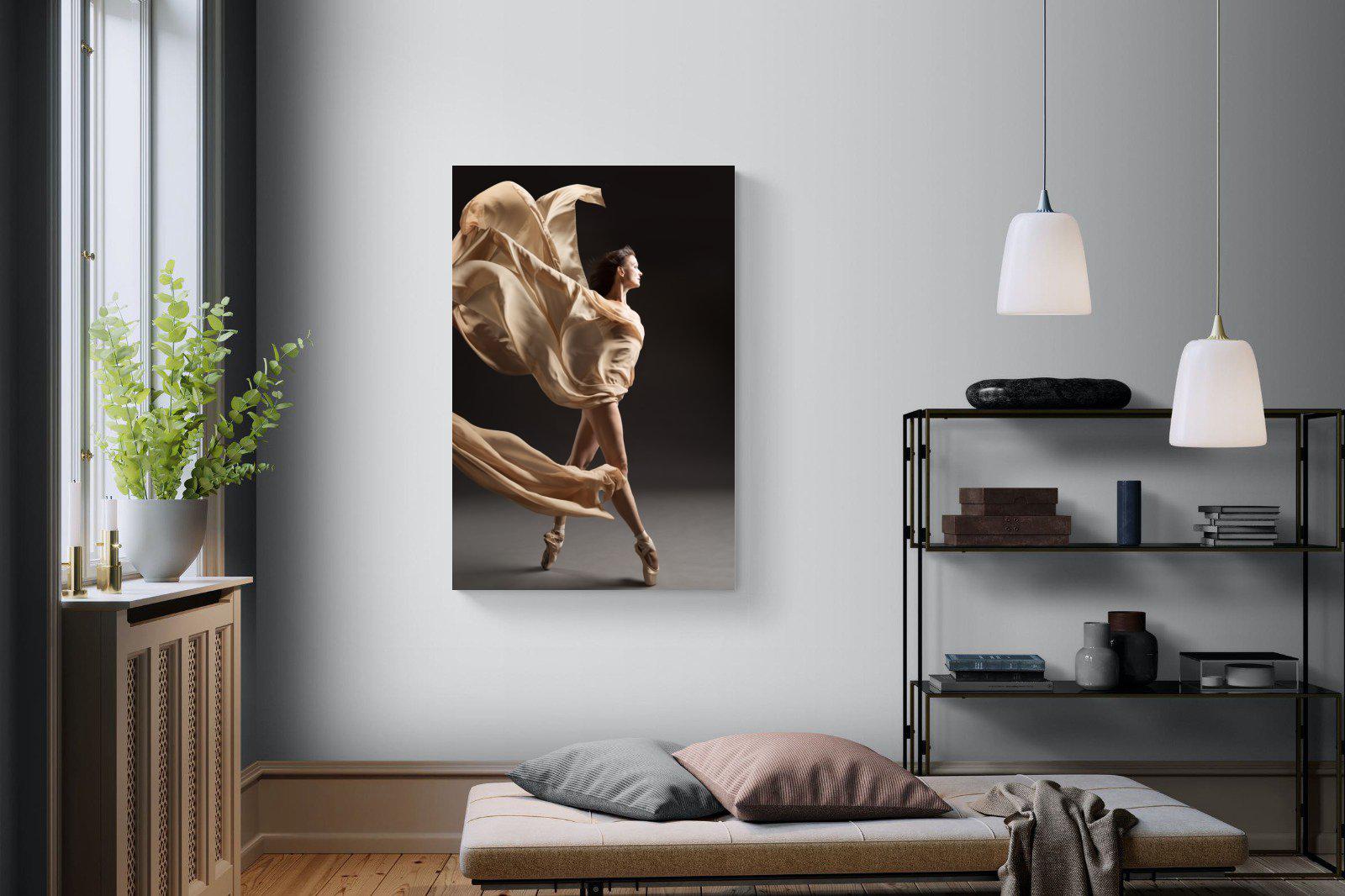 Ballerina Drama-Wall_Art-100 x 150cm-Mounted Canvas-No Frame-Pixalot