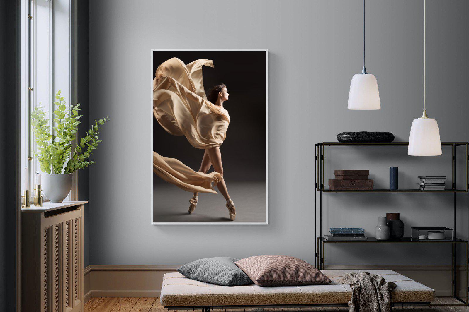Ballerina Drama-Wall_Art-120 x 180cm-Mounted Canvas-White-Pixalot