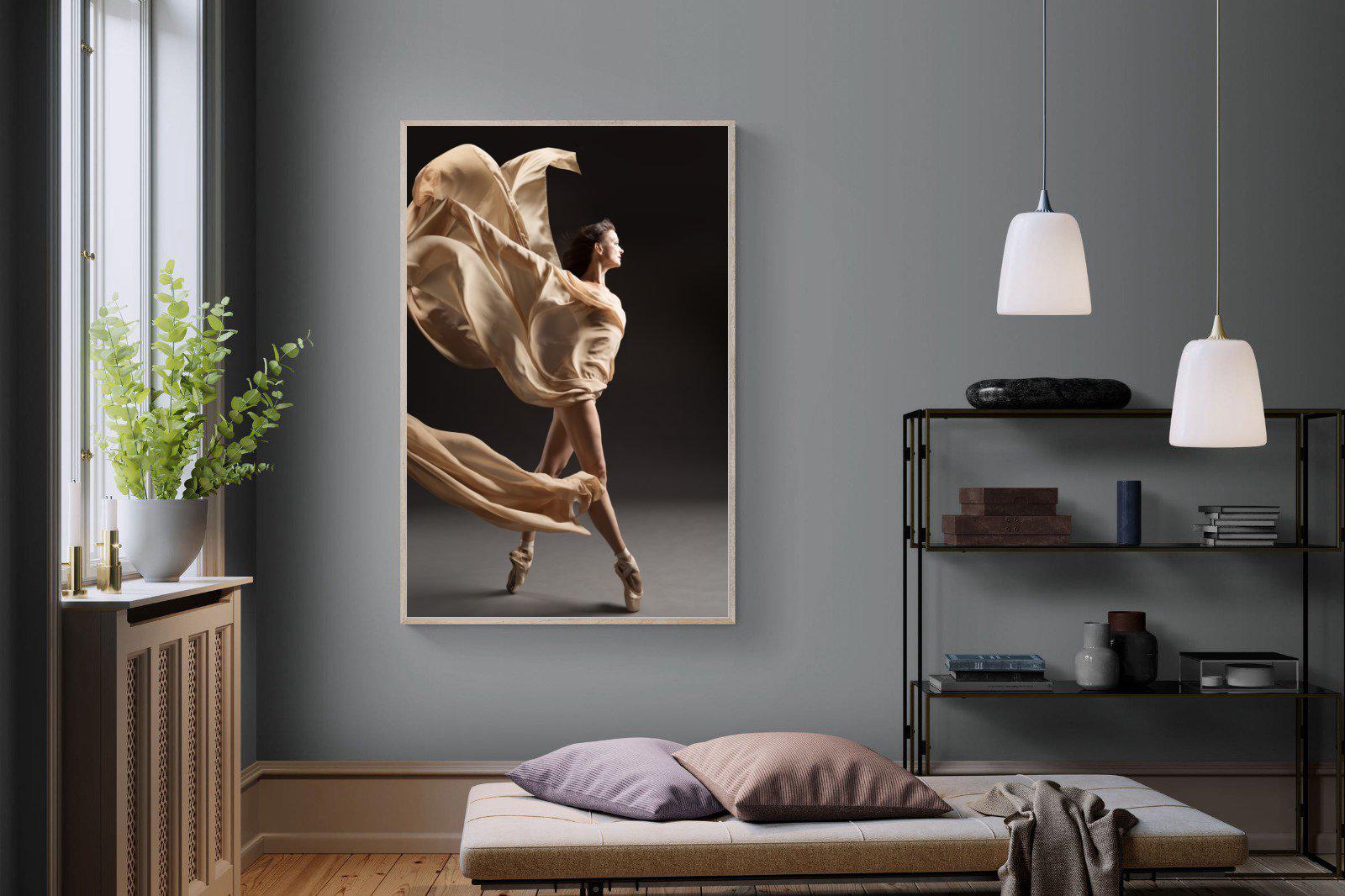Ballerina Drama-Wall_Art-120 x 180cm-Mounted Canvas-Wood-Pixalot