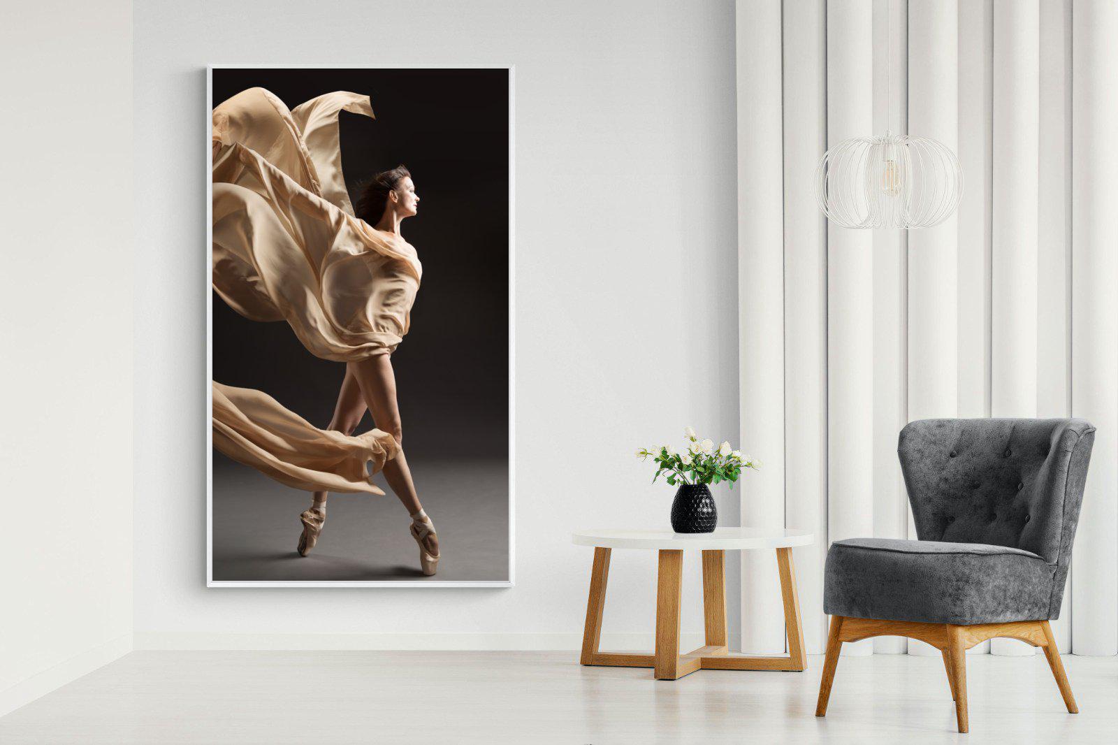 Ballerina Drama-Wall_Art-130 x 220cm-Mounted Canvas-White-Pixalot