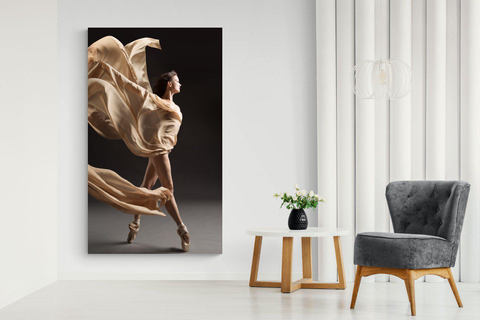 Ballerina Drama-Wall_Art-130 x 220cm-Mounted Canvas-No Frame-Pixalot