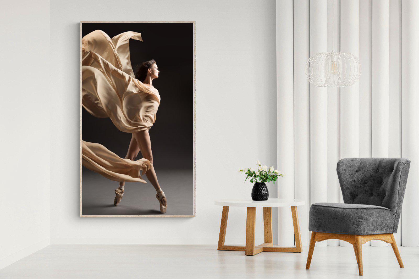 Ballerina Drama-Wall_Art-130 x 220cm-Mounted Canvas-Wood-Pixalot