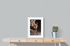 Ballerina Drama-Wall_Art-45 x 60cm-Framed Print-White-Pixalot