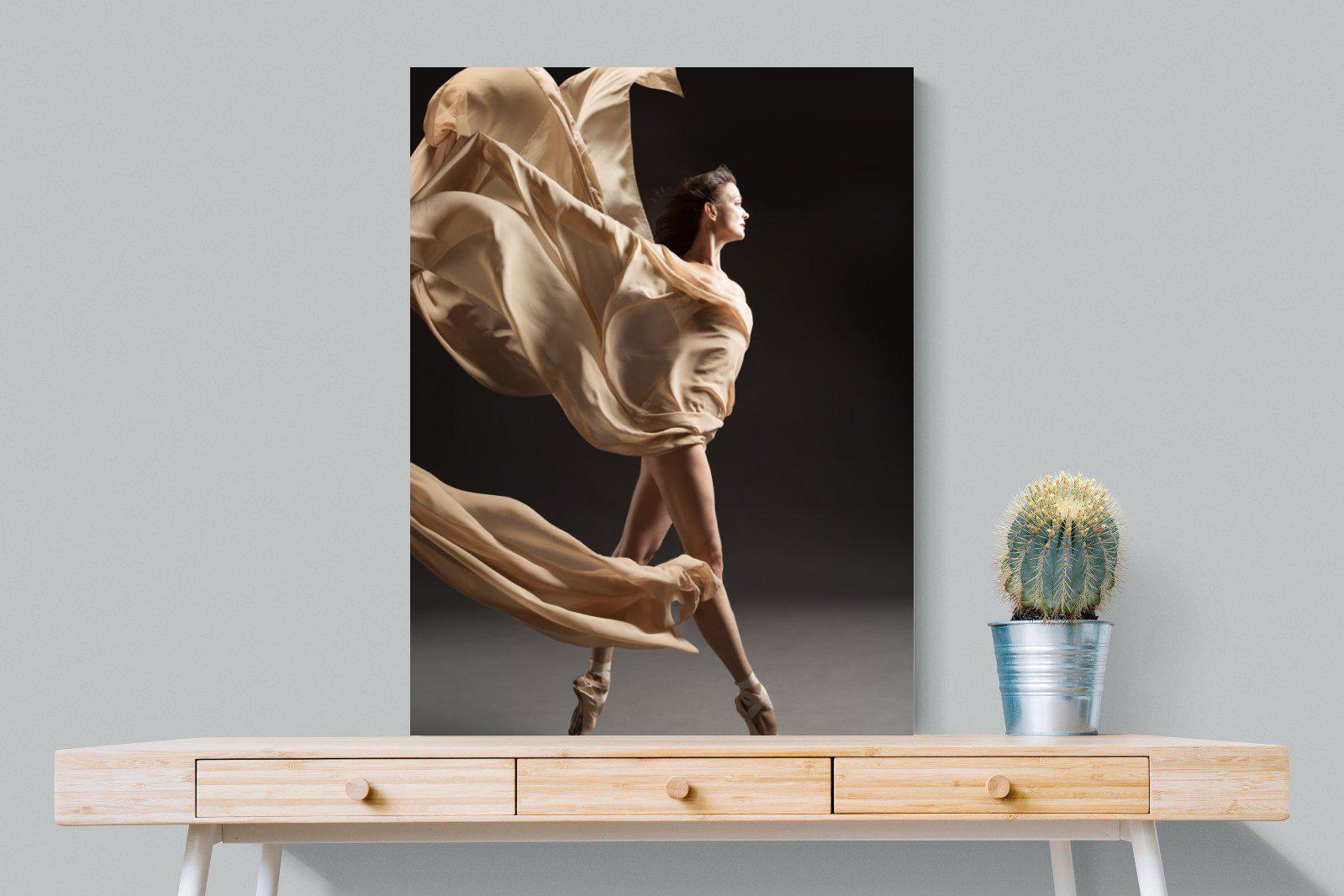 Ballerina Drama-Wall_Art-75 x 100cm-Mounted Canvas-No Frame-Pixalot