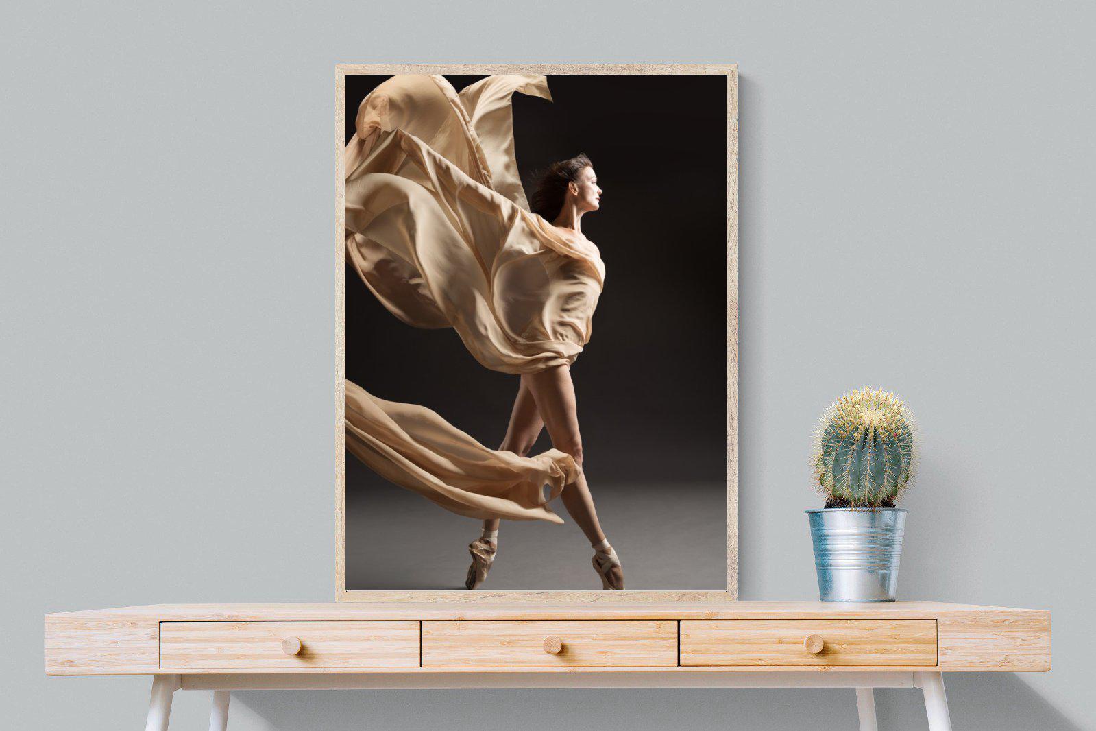 Ballerina Drama-Wall_Art-75 x 100cm-Mounted Canvas-Wood-Pixalot