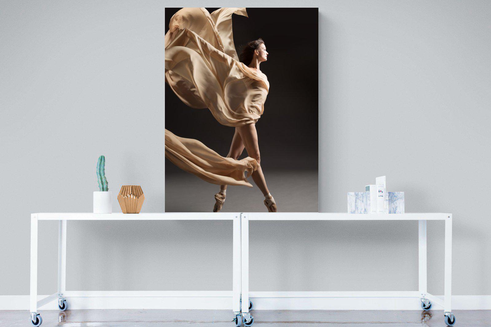 Ballerina Drama-Wall_Art-90 x 120cm-Mounted Canvas-No Frame-Pixalot