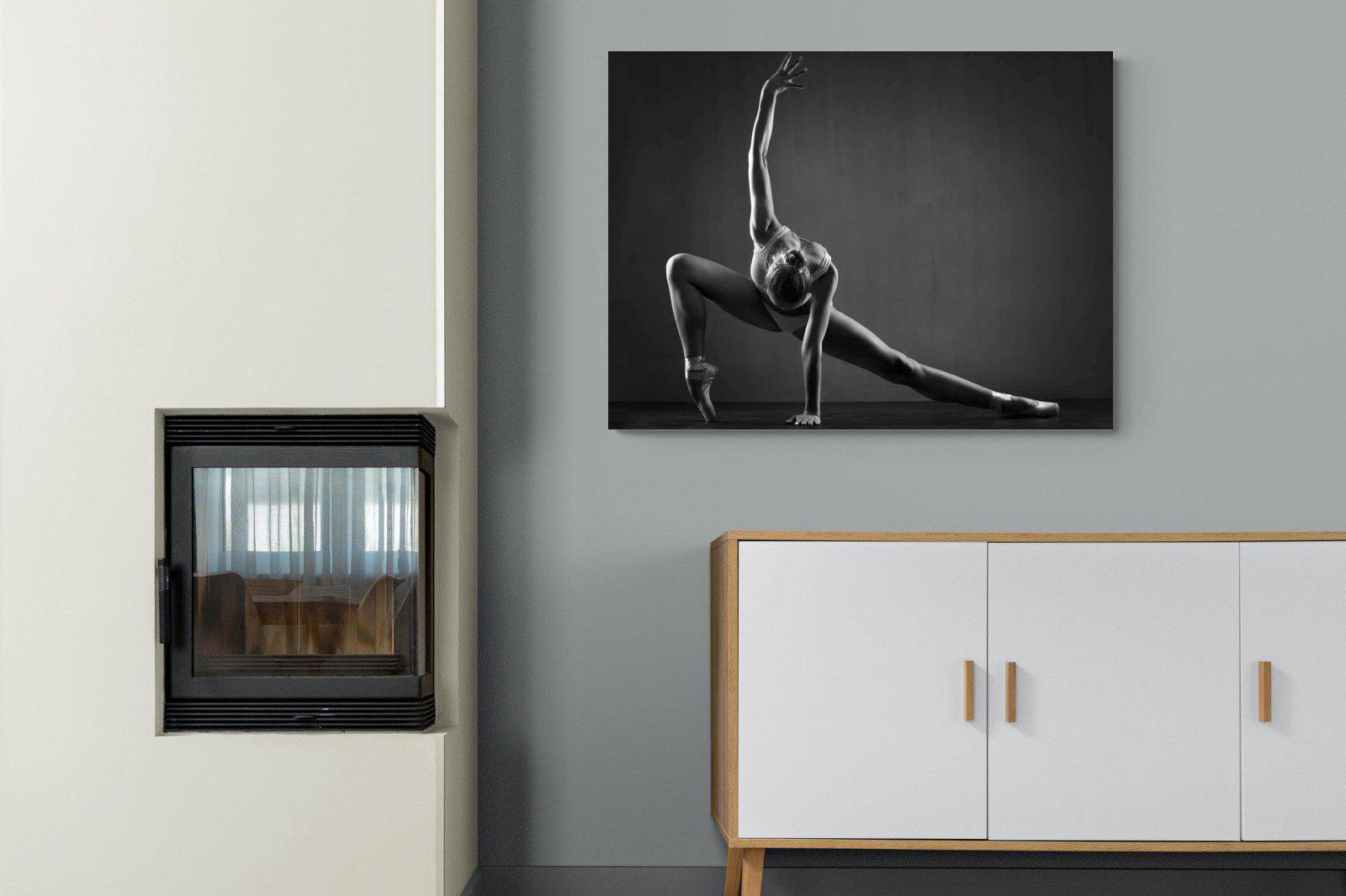 Ballerina-Wall_Art-100 x 75cm-Mounted Canvas-No Frame-Pixalot